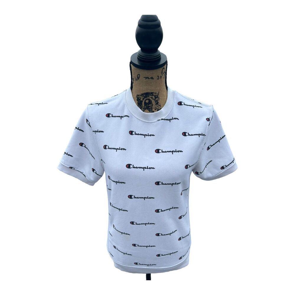 Vintage Champion Reverse Weave Label All-Over "C" (Small) T-Shirt